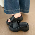 2026 new women's platform slides: eva, non-slip, odor-resistant, cloud-like comfort, summer outdoor fashion, versatile thong sandals