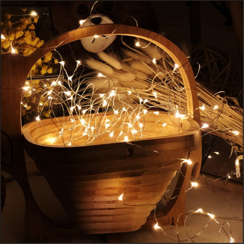 LED small lanterns with decorative gifts gift box bouquet holiday flashing lights Internet celebrities string lights stars dormitory bedroom