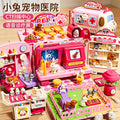 Kids' doctor play set - pretend play medical kit for girls, includes pet bus, baby girl gift box, birthday present