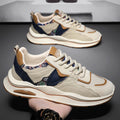 Men's fall/winter 2025 new trendy soft sole athletic casual shoes - men's chunky platform height increasing dad shoes - men's streetwear