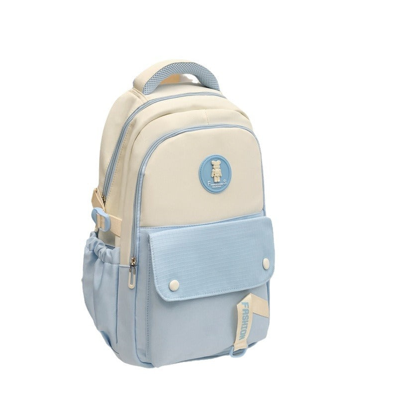 New fashionable junior high school student schoolbag simple high quality middle school student schoolbag large capacity backpack student schoolbag