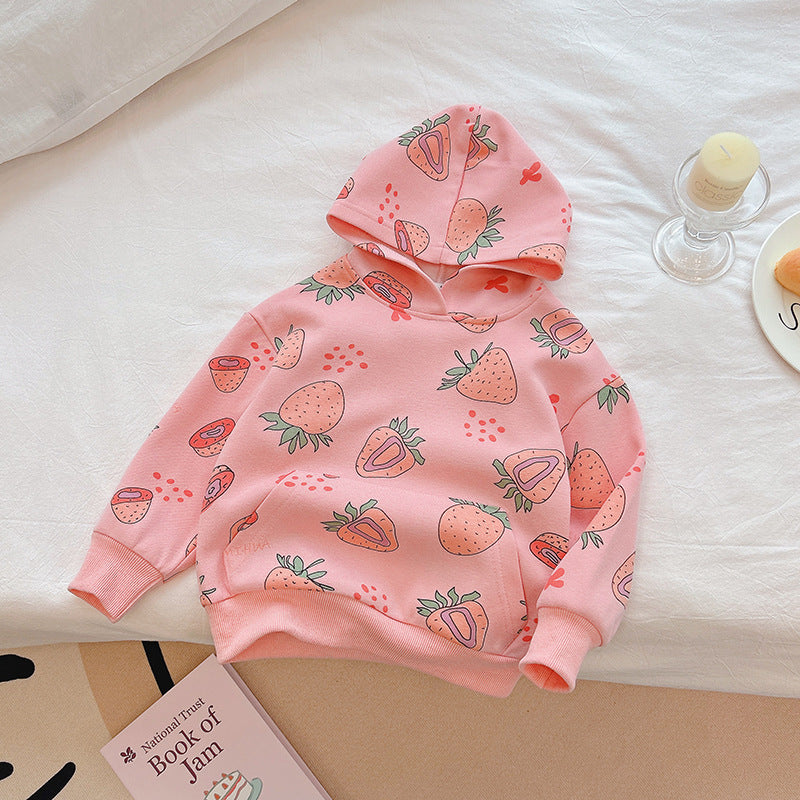 【sweatshirt collection】girls' sweatshirt - new spring/autumn cartoon long sleeve fashionable and stylish casual top for little girls