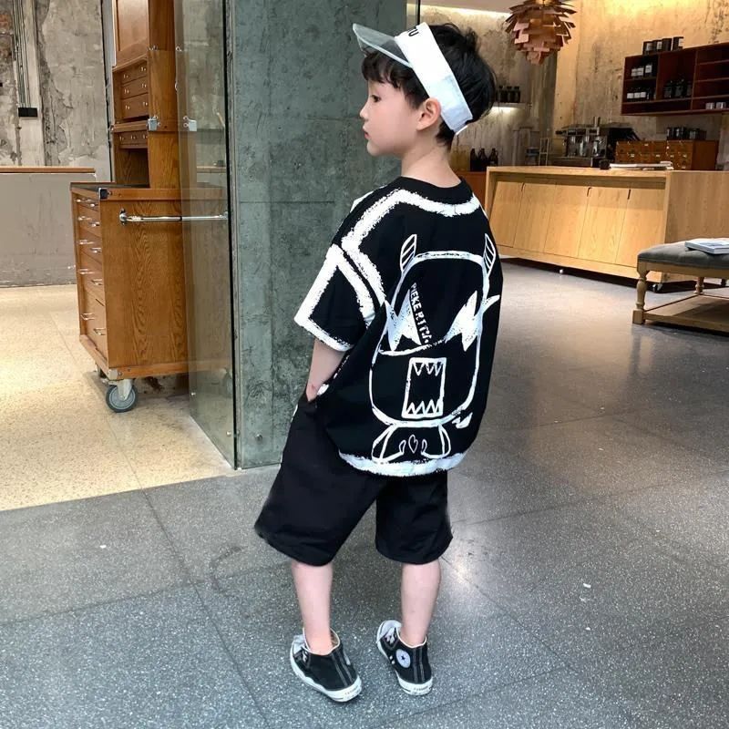 Boys' short-sleeve t-shirt - summer  new collection - kids' summer apparel - trendy street style - boys' t-shirt