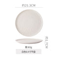 8inch plate with edge-matte white