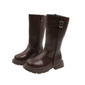 Girls' fashion high boots - new autumn/winter  korean style children's british-inspired martin boots - double-layer cotton fashion boots