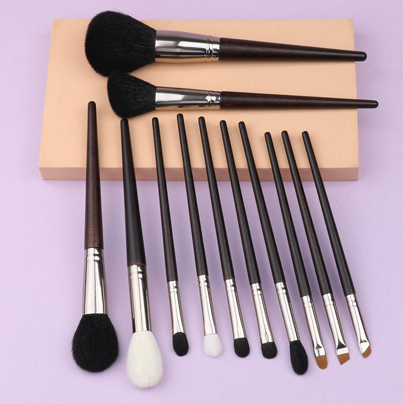 Complete makeup brush set - includes concealer, blending, eyeshadow, and blush brushes - beauty tool makeup brush kit