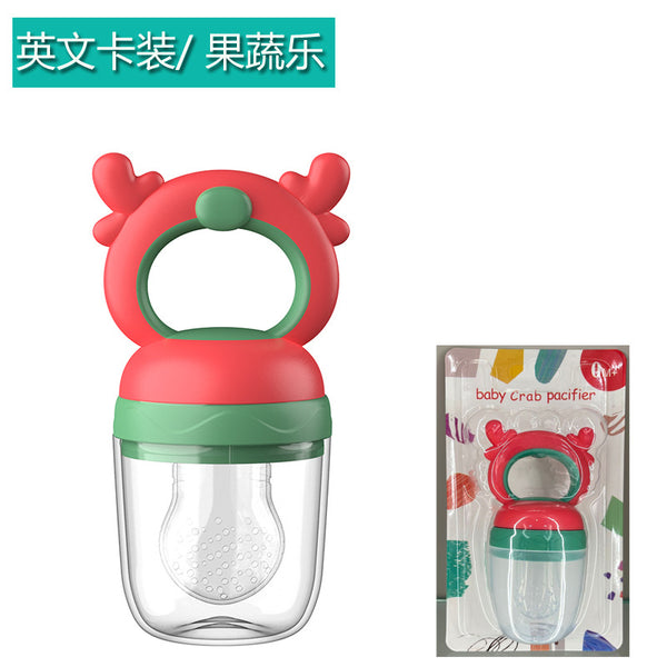 English card pack, baby fruit and vegetable bites, happy baby eats fruit complementary food, toothpaste, deer baby fruit and vegetable pacifier
