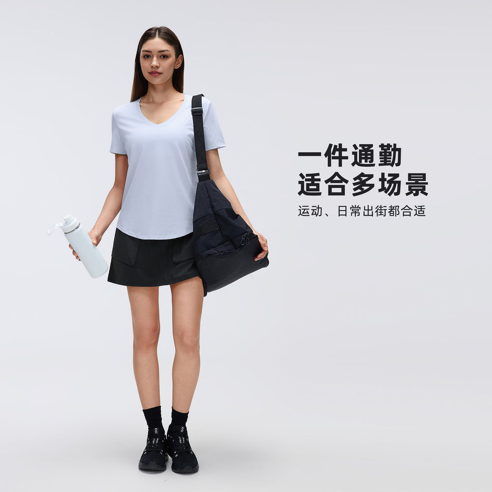 Light outdoor workwear skirt women's summerhigh waistslimming looka-line skirtcasualeasiest for match sports skirtd26027