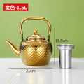 Bobo kettle cross-border hammered stainless steel old-fashioned teapot middle eastern spherical water kettle handle with filter restaurant for home