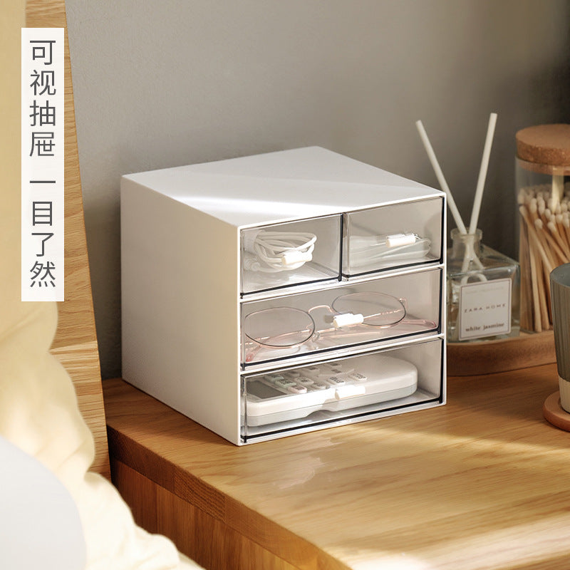 Desktop Storage Box Drawer Office Dormitory Stationery Cosmetics Multi-layer Function Organizing Storage Box