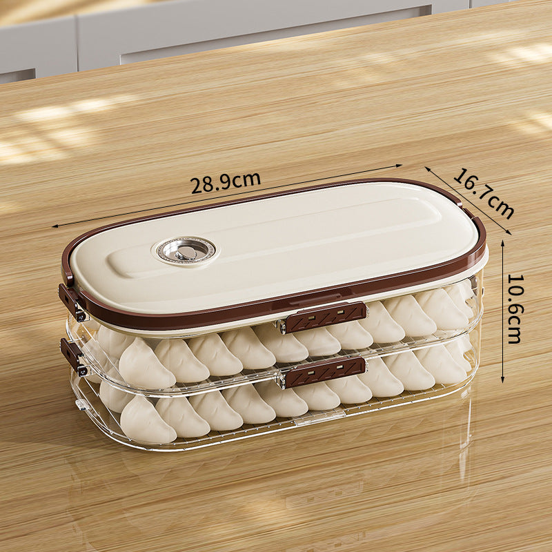 Dumpling box, special seal for household food grade freezing, quick-freezing and fresh-keeping classification, dumpling buns, refrigerator storage box