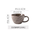 Retrostylish ceramic coffee cup and saucer kiln wind stone ceramic mug office for home afternoon tea cup