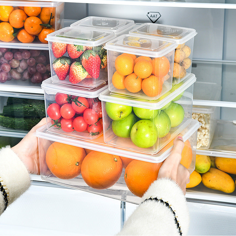 Refrigerator crisper artifact food grade storage frozen crisper kitchen plastic frozen food grade finishing storage box