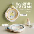 Newborn baby foldable wash basin set - 3-piece: perfect for washing baby's face, bottom, and feet