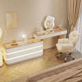 Creamy white 102 table + fairy mirror + reclining chair combo