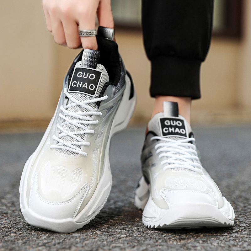 Spring men's shoes 2025 new student sports casual youth mesh dad shoes versatile trendy breathable shoes for men