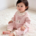 Spring autum baby girl full moon 100 days baby onesie ha shirt newborn clothes super cute autumn clothes outing climbing clothes