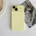 Premium large view camera lens protector case for apple 15 pro max, 12, liquid silicone iphone 13 & 14