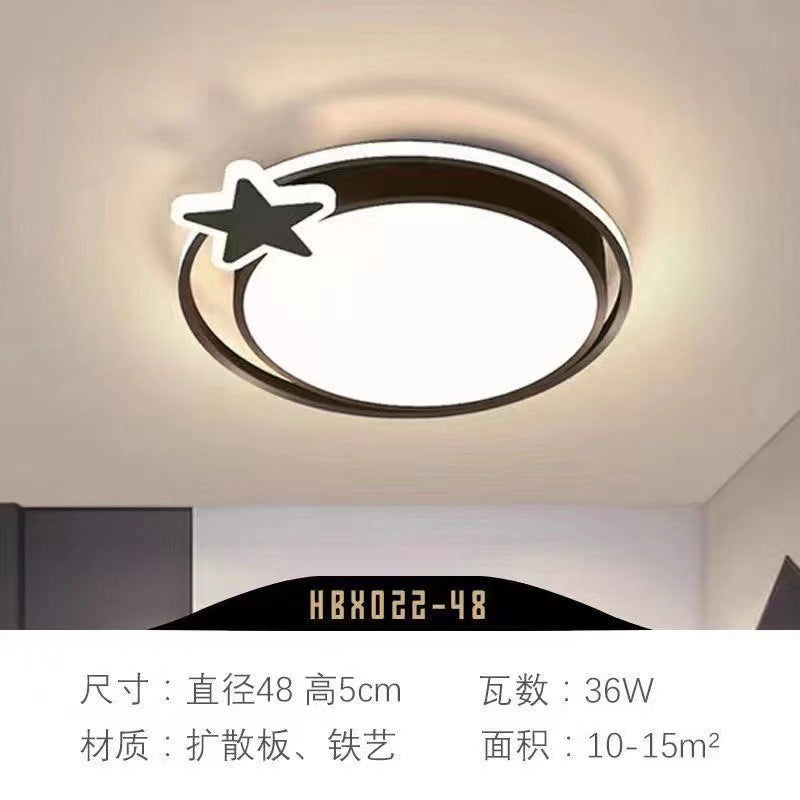 Atmospheric living room LED ceiling light Modern simple bedroom room dining room study light combination Whole house package lighting
