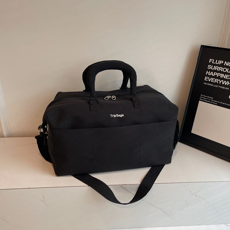 Cross-border foldable luggage bag travel bag dry and wet separation messenger bag simple wear-resistant waterproof short-distance travel bag women