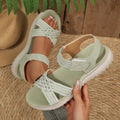 Amazon summer new arrivals: velcro open-toe platform sandals - lightweight, sporty style, plus size beach slides -
