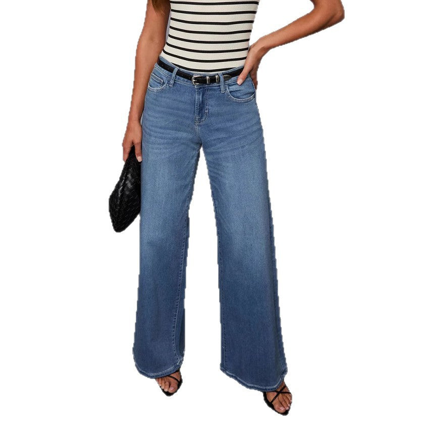 Xintang denim capital jeans women's new arrivalexportelegantwork clothingloose pants washed stretch fashionjeans