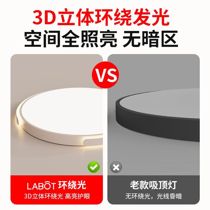 Eye-caring bedroom light, master bedroom 2025 new led ceiling lamp, minimalist modern high-end room light, popular trending style