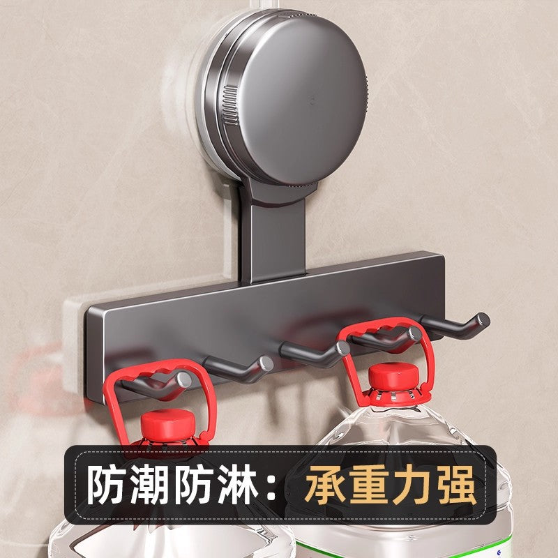 Suction cup hook kitchen punch-free storage rack kitchen hanging spatula spoon storage row hook wall-mounted wall shelf
