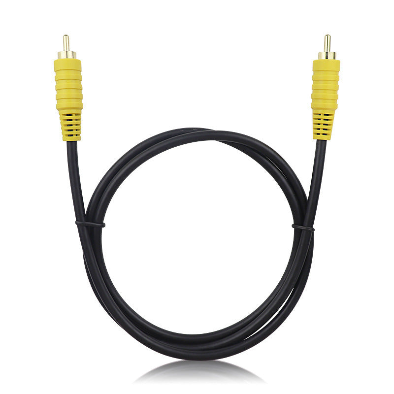 AV cable Lotus head double male audio cable subwoofer set-top box projector cable RCA male to male video cable