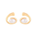 European and american new fashion earrings jewelry, trendy and unique statement faux pearl dangle earrings, niche ins high-end stud earrings