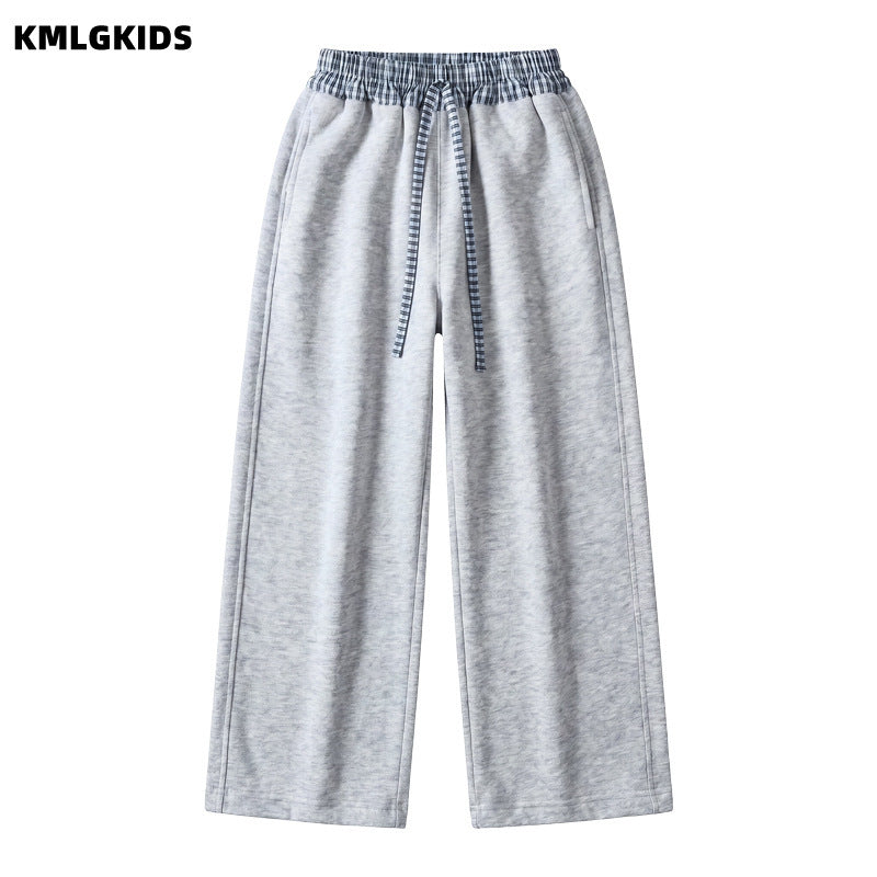 Girls' casual straight-leg sweatpants - new autumn  collection: stylish, cute, and sweet for little girls