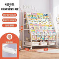 Kids bookshelf storage rack floor-standing picture book rack toy two-in-one storage rack simple reading area baby bookcase