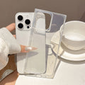 Suitable for apple 16promax creative square mobile phone case anti-fall iphone15 transparent 13 protective cover 14plus