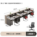 Three people side by side + cabinet + chair