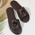 2026 women's summer fashion versatile sandals - ladies' outdoor slippers with hot-pressed electric embroidery and flat letter design