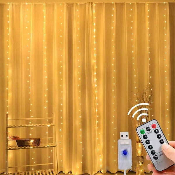 LED copper wire lamp curtain light sundae festival interior decoration is the lamp  amazon lights remote control light string