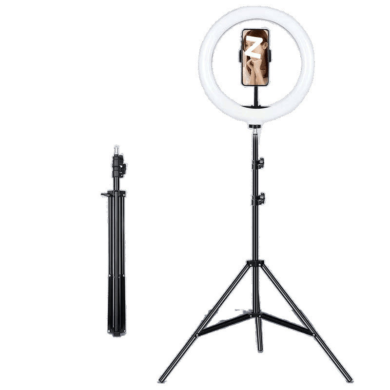 Mobile phone live broadcast bracket shooting special selfie stick floor tripod integrated with filling light  wholesale