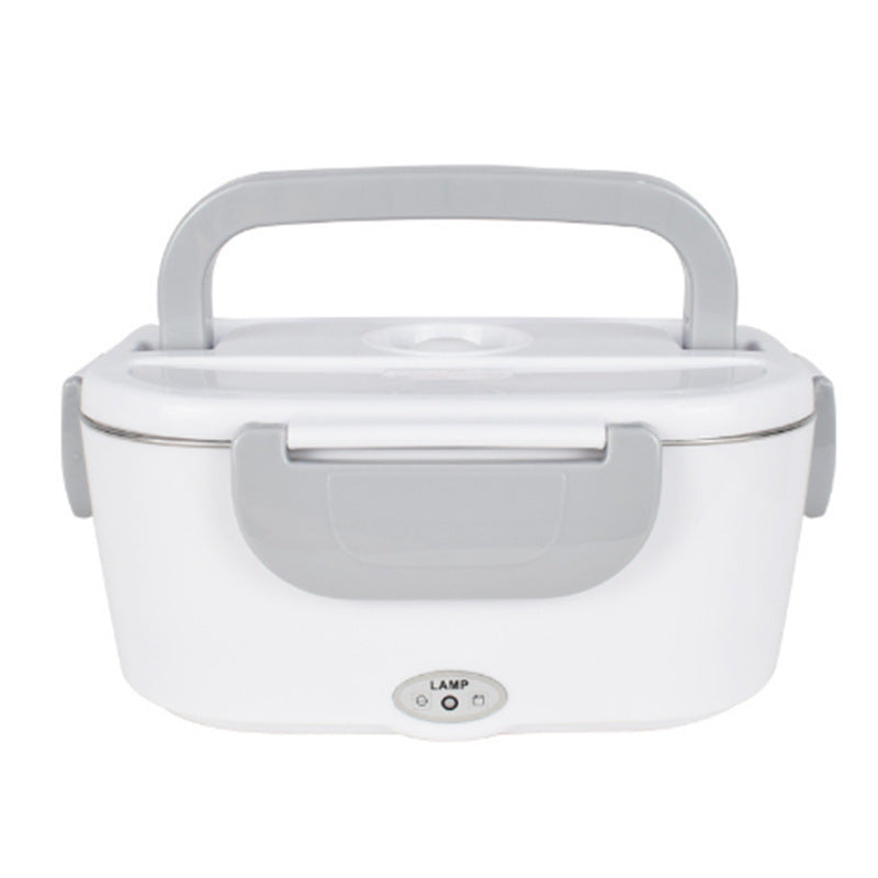 Car-mounted household electric lunch box 304 stainless steel heated lunch box dual voltage thermal insulation handy gadget for bringing meals to work