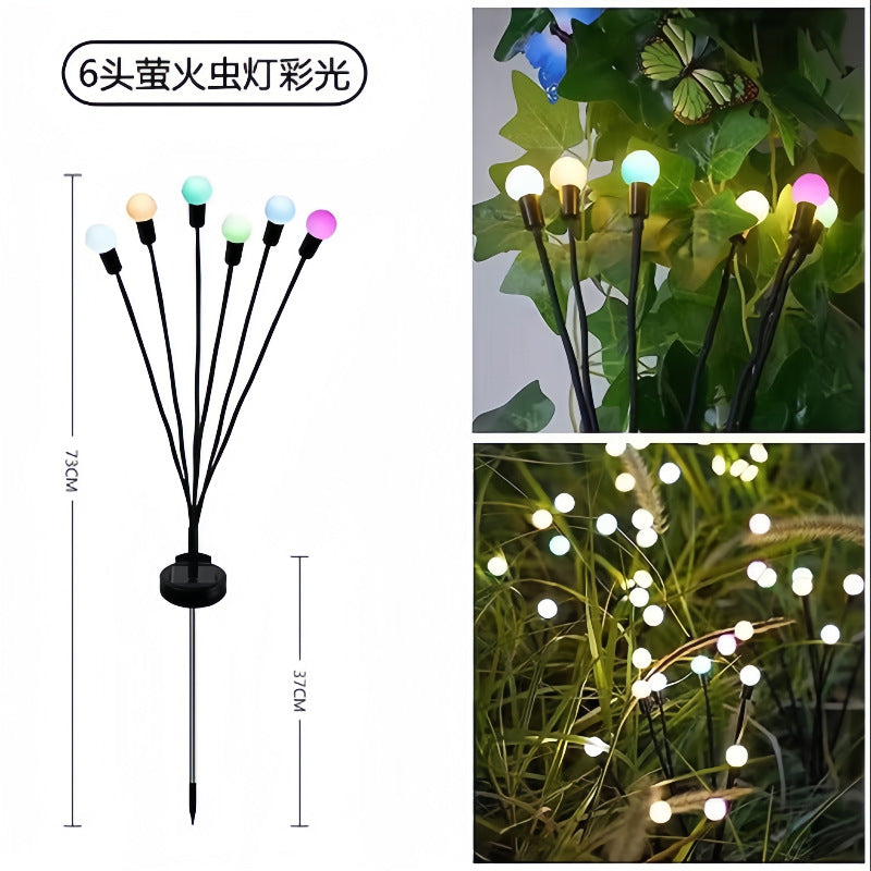 Solar light Outdoor garden light Automatic light in the dark Solar butterfly Firefly rose floor insert night light