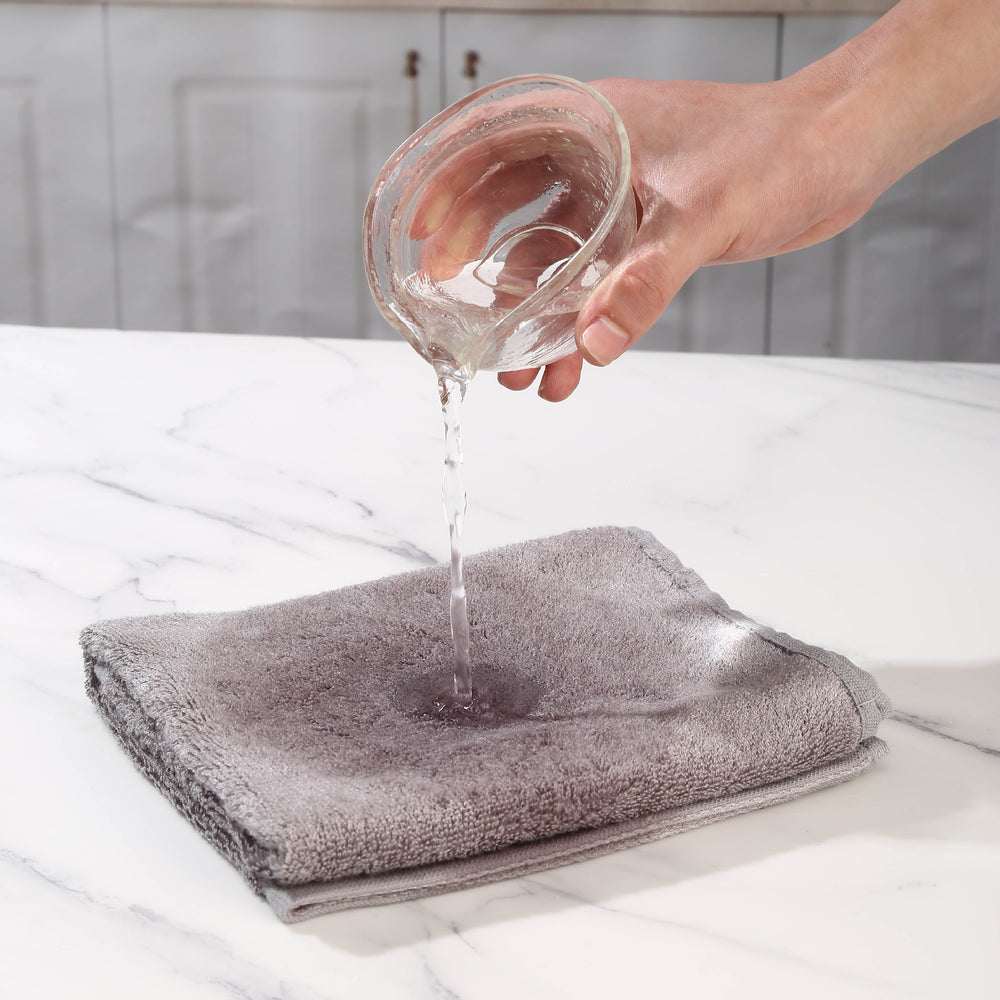 Bamboo fiber kitchen dish towel 40*50cm, thickened 106g, non-stick, oil-absorbent, easy to clean, cross-border amazon