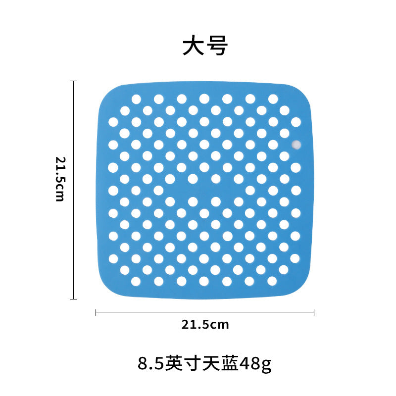 hot-selling food-grade silicone air fryer mat, heat-resistant silicone mat, reusable anti-scald silicone placemat