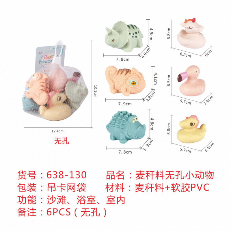 Cross-border  export soft glue water spray dinosaur unicorn marine animal children's bathroom pairing water toy