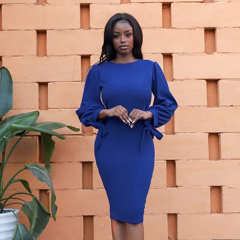new african cross-border fashion: women's long-sleeve bodycon dress - special offer!