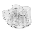 Home bathroom rotate toilet tooth cup holder wall-mounted mouthwash cup for home toothbrush cup punch-free storage cup holder