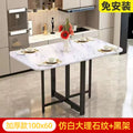 Foldable dining table set - space-saving, multi-functional, portable table and chairs for small apartments - rectangular dining table with four chairs