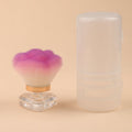 Aromatherapy heart-shaped transparent-flower-shaped white, pink and purple three-color hair manicure brush + round transparent pp box/machine-sealed opp