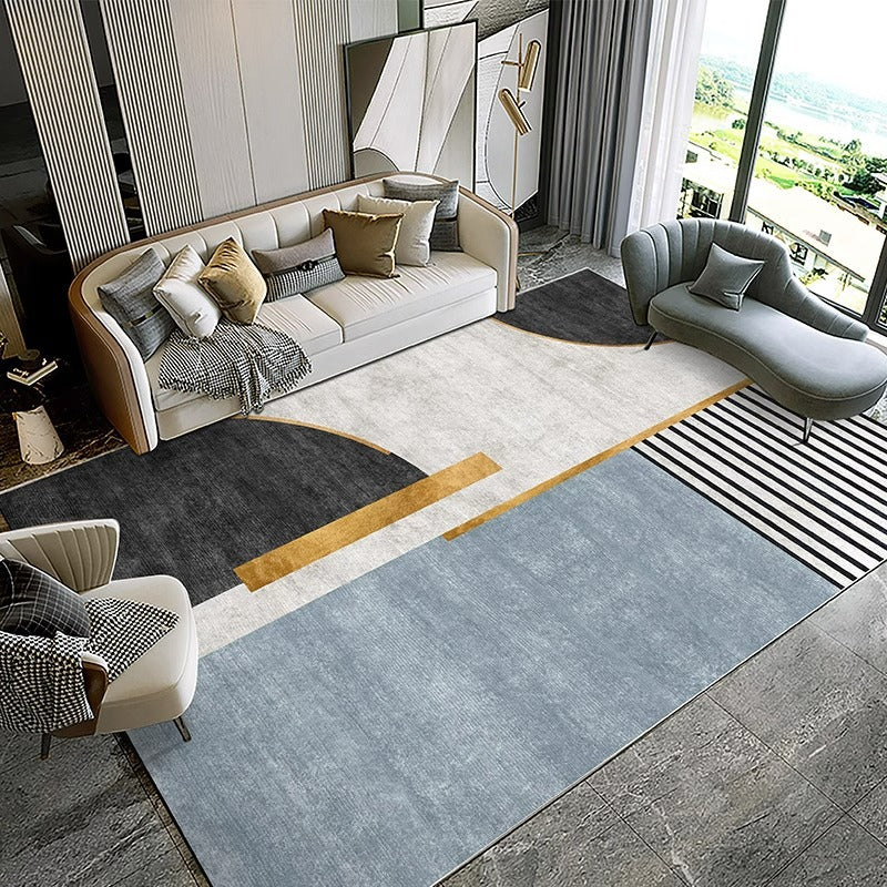Carpet living room scandinavianins style simple modern bedroom room sofa coffee table floor mat large area full floor for home