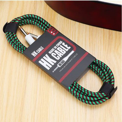 HK braided cable noise reduction audio cable folk music electric box acoustic guitar bass cable musical instrument cable