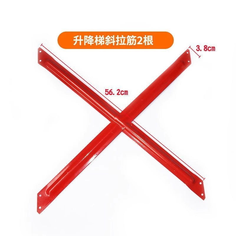 Stainless steel straight ladder telescopic household folding herringbone ladder round foot pad foot cover accessories aluminum alloy elevator accessories