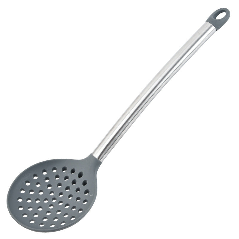 Cross-border, silicone kitchen utensils full set of baking cooking non-stick pans, household kitchen tools spoon shovel set 10-piece set